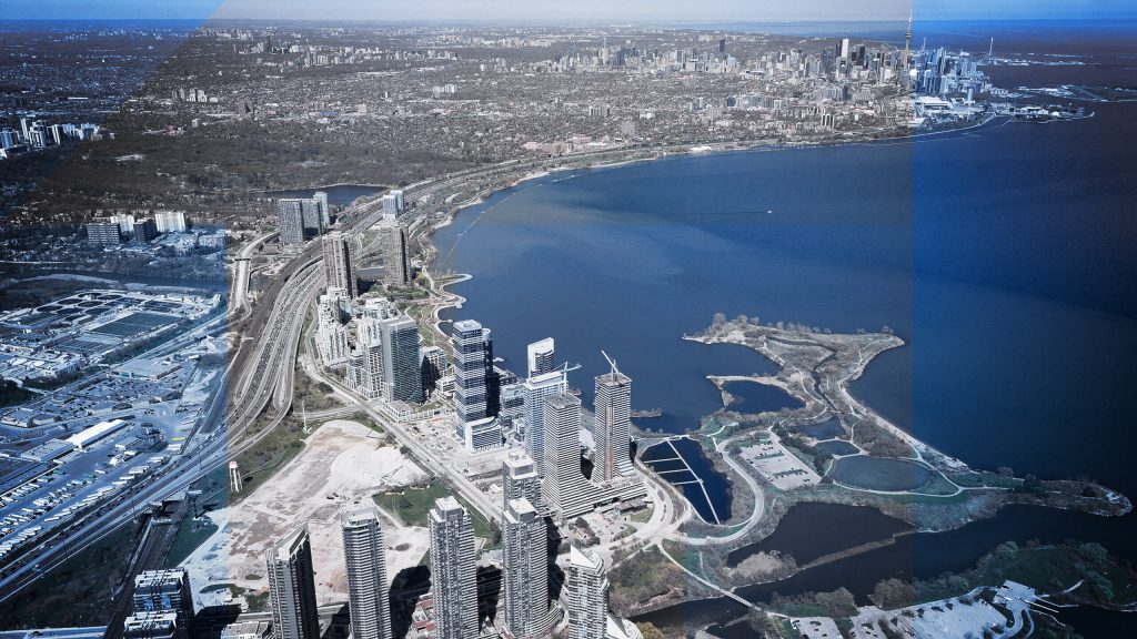 View of 2150 Lake Shore Blvd. W. looking east