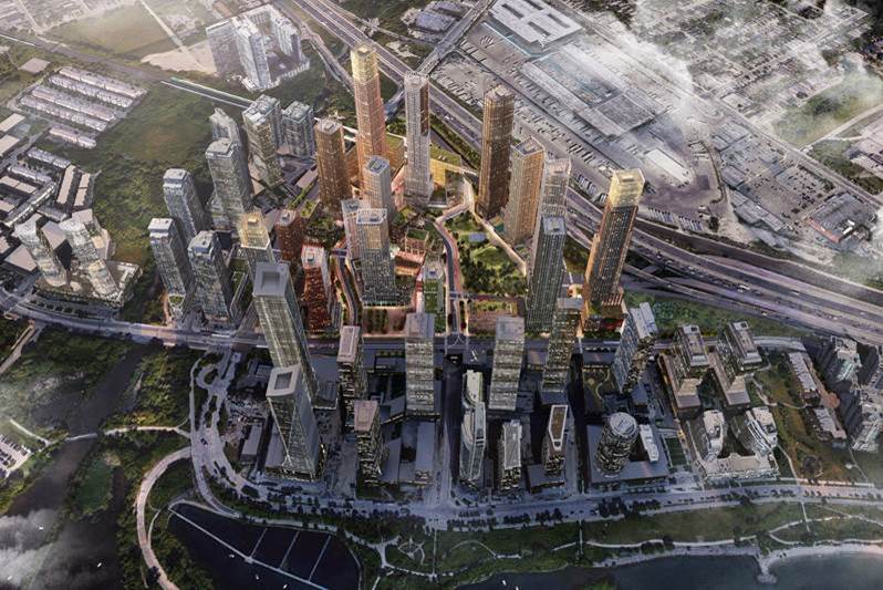 2150 Lake Shore aerial view